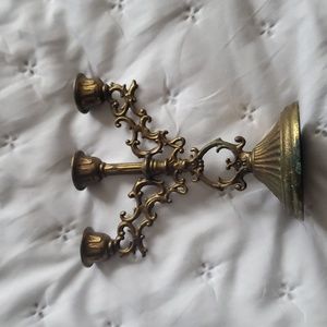 Vintage Italian Brass Mini Candlestick Holder